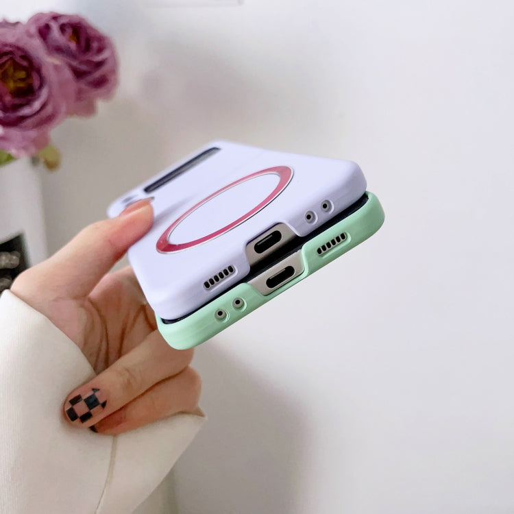 For Samsung Galaxy Z Flip4 Skin Feel MagSafe Magnetic Phone Case(White) - Galaxy Z Flip4 5G Cases by PMC TechLife | Online Shopping South Africa | PMC TechLife