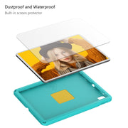 For iPad Pro 12.9 inch 2022/2021/2020/2018 EVA + PC Shockproof Tablet Case without Water-resistant Frame(Glacier Green)