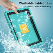 For iPad Pro 12.9 inch 2022/2021/2020/2018 EVA + PC Shockproof Tablet Case without Water-resistant Frame(Glacier Green)