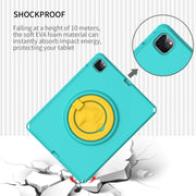 For iPad Pro 12.9 inch 2022/2021/2020/2018 EVA + PC Shockproof Tablet Case without Water-resistant Frame(Glacier Green)