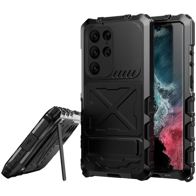 For Samsung Galaxy S23 Ultra 5G R-JUST Life Water-resistant Dustproof Shockproof Phone Case(Black) - Galaxy S23 Ultra 5G Cases by R-JUST | Online Shopping South Africa | PMC TechLife | Buy Now Pay Later Mobicred