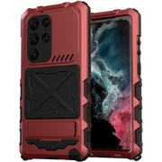For Samsung Galaxy S23 Ultra 5G R-JUST Life Water-resistant Dustproof Shockproof Phone Case(Red)
