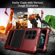 For Samsung Galaxy S23 Ultra 5G R-JUST Life Water-resistant Dustproof Shockproof Phone Case(Red)