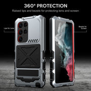 For Samsung Galaxy S23 Ultra 5G R-JUST Life Water-resistant Dustproof Shockproof Phone Case(Silver)