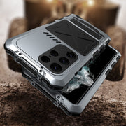 For Samsung Galaxy S23 Ultra 5G R-JUST Life Water-resistant Dustproof Shockproof Phone Case(Silver)