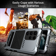 For Samsung Galaxy S23 Ultra 5G R-JUST Life Water-resistant Dustproof Shockproof Phone Case(Silver)