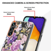 For Samsung Galaxy A14 5G Flowers and Plants Series IMD TPU Phone Case(Purple Peony)