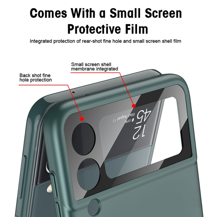 For Samsung Galaxy Z Flip3 5G GKK MagSafe Ultrathin Integrated Shockproof Phone Case with Ring Holder(White) - Galaxy Phone Cases by GKK | Online Shopping South Africa | PMC TechLife | Buy Now Pay Later Mobicred