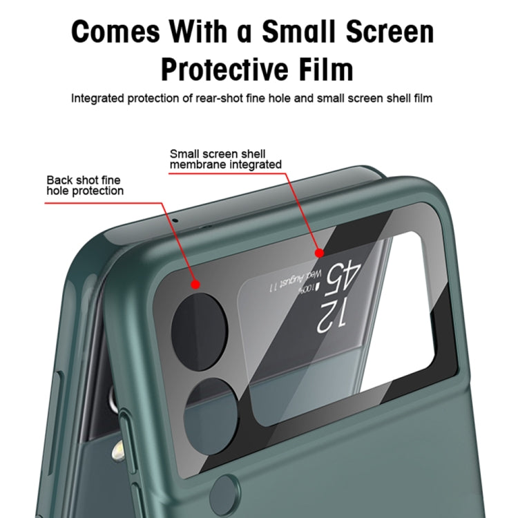 For Samsung Galaxy Z Flip4 GKK MagSafe Ultrathin Integrated Shockproof Phone Case with Ring Holder(Black)