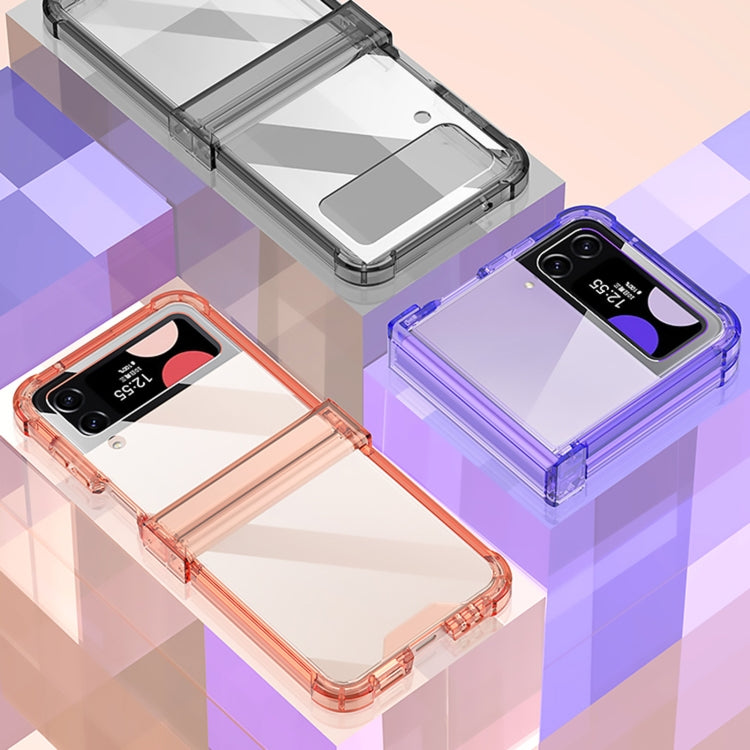 For Samsung Galaxy Z Flip4 GKK Airbag Hinge Shockproof Phone Case(Purple)