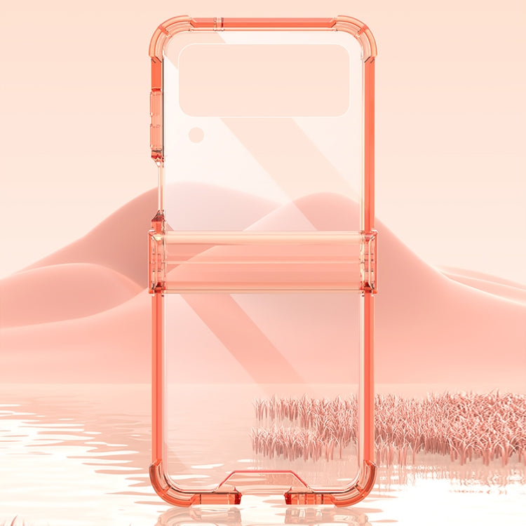 For Samsung Galaxy Z Flip4 GKK Airbag Hinge Shockproof Phone Case(Orange)