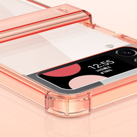 For Samsung Galaxy Z Flip4 GKK Airbag Hinge Shockproof Phone Case(Orange)