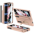 For Samsung Galaxy Z Fold3 5G GKK Full Coverage Magnetic Fold Hinge Shockproof Phone Case with Pen Slots(Gold) - free shipping - PMC TechLife - Order now!