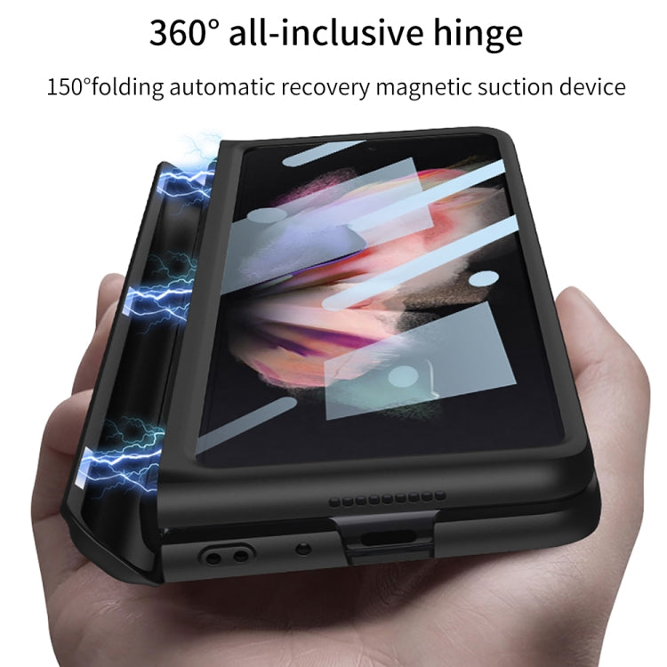 For Samsung Galaxy Z Fold3 5G GKK Full Coverage Magnetic Fold Hinge Shockproof Phone Case with Pen Slots(Black) - free shipping - PMC Jewellery - Order now!