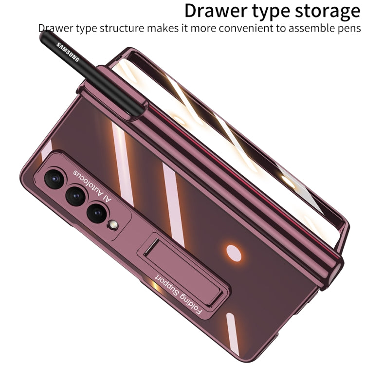 For Samsung Galaxy Z Fold4 GKK Magnetic Fold Hinge Shockproof Phone Case with Pen Slots(Gold) - free shipping - PMC TechLife - Order now!