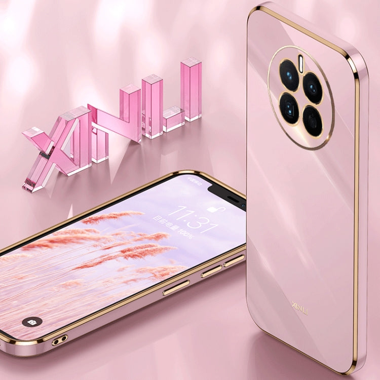 For Huawei nova 9 SE XINLI Straight Edge 6D Electroplate TPU Phone Case(Black) - Huawei Cases by XINLI | Online Shopping South Africa | PMC TechLife | Buy Now Pay Later Mobicred
