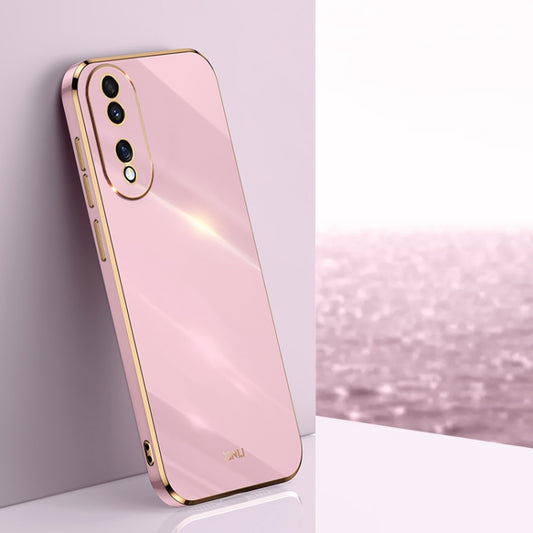 For Honor 70 XINLI Straight Edge 6D Electroplate TPU Phone Case(Cherry Purple) - Honor Cases by XINLI | Online Shopping South Africa | PMC Jewellery | Buy Now Pay Later Mobicred