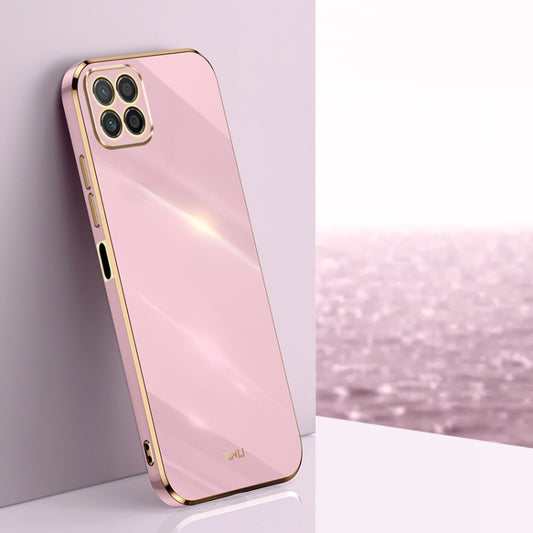 For Honor X8 5G XINLI Straight Edge 6D Electroplate TPU Phone Case(Cherry Purple) - free shipping - PMC Jewellery - Order now!