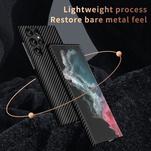 For Samsung Galaxy S23 Ultra 5G Carbon Fiber Texture MagSafe Magnetic Phone Case(Black) - free shipping - PMC TechLife - Order now!