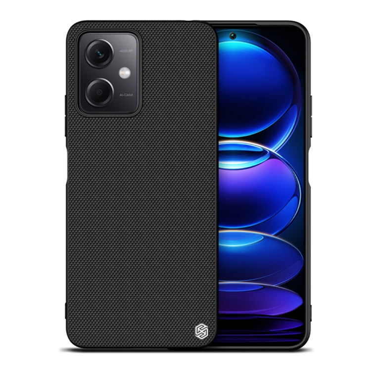 For Xiaomi Redmi Note 12 China NILLKIN Shockproof TPU + PC Textured Phone Case(Black) - Xiaomi Cases by NILLKIN | Online Shopping South Africa | PMC TechLife | Buy Now Pay Later Mobicred