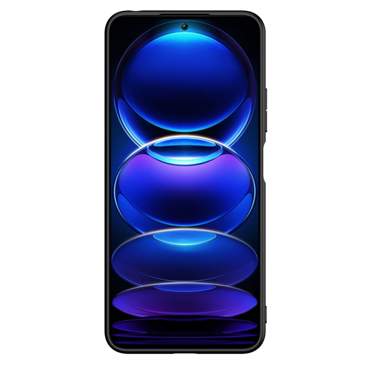 For Xiaomi Redmi Note 12 China NILLKIN Shockproof TPU + PC Textured Phone Case(Black) - Xiaomi Cases by NILLKIN | Online Shopping South Africa | PMC TechLife | Buy Now Pay Later Mobicred