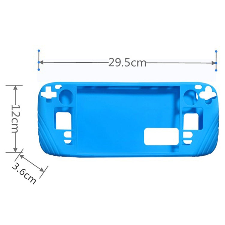 For Steam Deck Shockproof Silicone Game Console Protective Case(Cyan) - Cover Case by PMC Jewellery | Online Shopping South Africa | PMC Jewellery | Buy Now Pay Later Mobicred