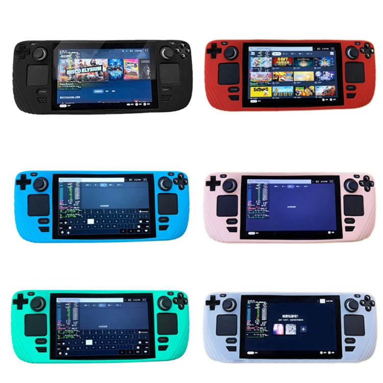 For Steam Deck Shockproof Silicone Game Console Protective Case(Cyan) - Cover Case by PMC Jewellery | Online Shopping South Africa | PMC Jewellery | Buy Now Pay Later Mobicred