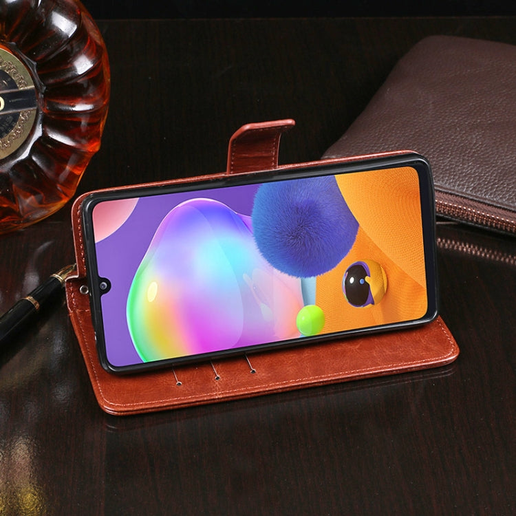 For Galaxy A31 idewei Crazy Horse Texture Horizontal Flip Leather Case with Holder & Card Slots & Wallet(Black) - free shipping - PMC TechLife - Order now!