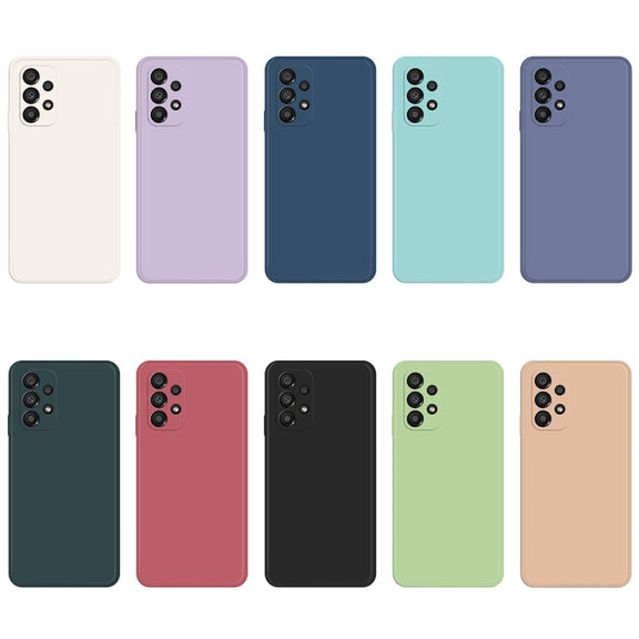 For Samsung Galaxy A33 5G Imitation Liquid Silicone Phone Case(Dark Green)