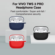 For vivo TWS 3 Pro Silicone Earphone Protective Case(Night Green)