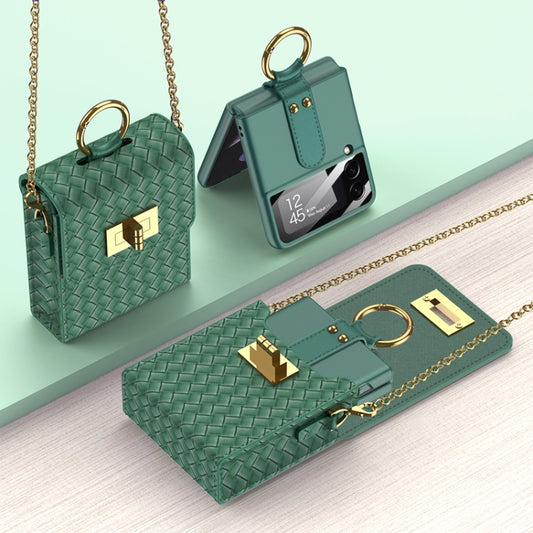 GKK Mini Backpack Slim Phone Bag with Ring For Samsung Galaxy Z Flip3 5G/Z Flip4/Huawei P50 Pocket(Forest Green) - free shipping - PMC Jewellery - Order now!