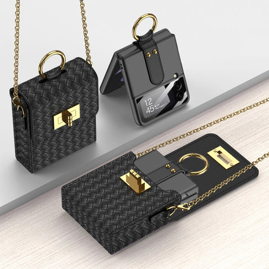 GKK Mini Backpack Slim Phone Bag with Ring For Samsung Galaxy Z Flip3 5G/Z Flip4/Huawei P50 Pocket(Black) - free shipping - PMC Jewellery - Order now!