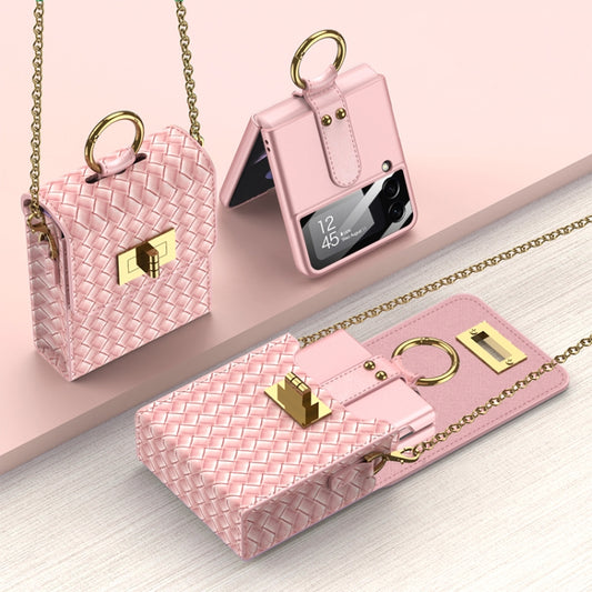 GKK Mini Backpack Slim Phone Bag with Ring For Samsung Galaxy Z Flip3 5G/Z Flip4/Huawei P50 Pocket(Pink) - free shipping - PMC Jewellery - Order now!