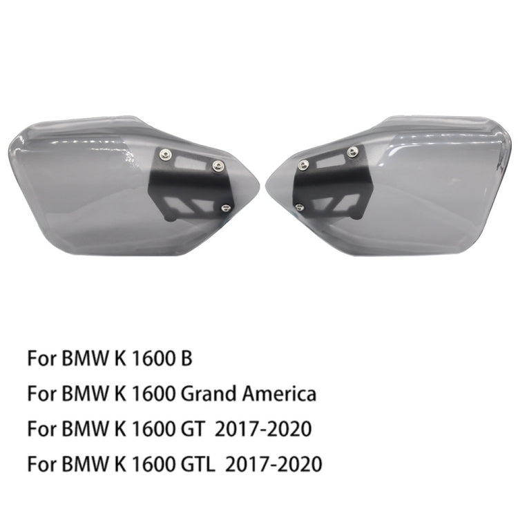 For BMW K 1600 B / K 1600 GT MO-HS005 Motorcycle Windshield Hand Guards Protectors(Grey) - Ornamental Parts by PMC TechLife | Online Shopping South Africa | PMC TechLife | Buy Now Pay Later Mobicred