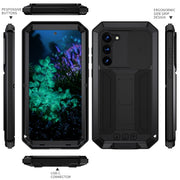 For Samsung Galaxy S23+ 5G R-JUST Sliding Camera Design Life Water-resistant Dustproof Shockproof Phone Case(Black)