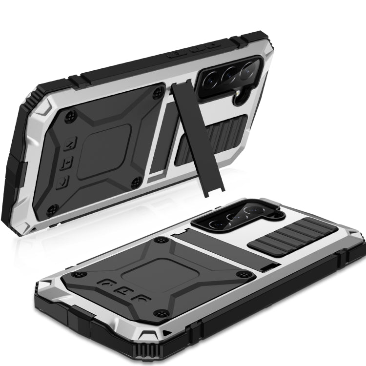 For Samsung Galaxy S23 5G R-JUST Life Water-resistant Dustproof Shockproof Phone Case(Silver)