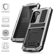 For Samsung Galaxy S23 5G R-JUST Life Water-resistant Dustproof Shockproof Phone Case(Silver)