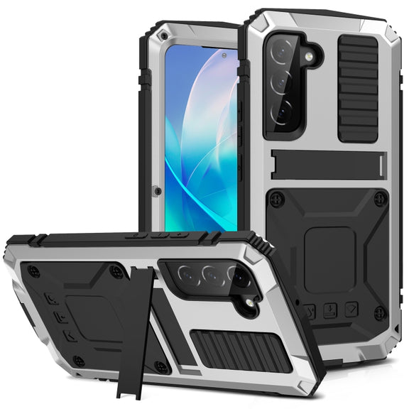 For Samsung Galaxy S23 5G R-JUST Life Water-resistant Dustproof Shockproof Phone Case(Silver)