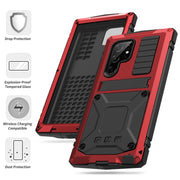 For Samsung Galaxy S23 Ultra 5G R-JUST Life Water-resistant Dustproof Shockproof Phone Case(Red)
