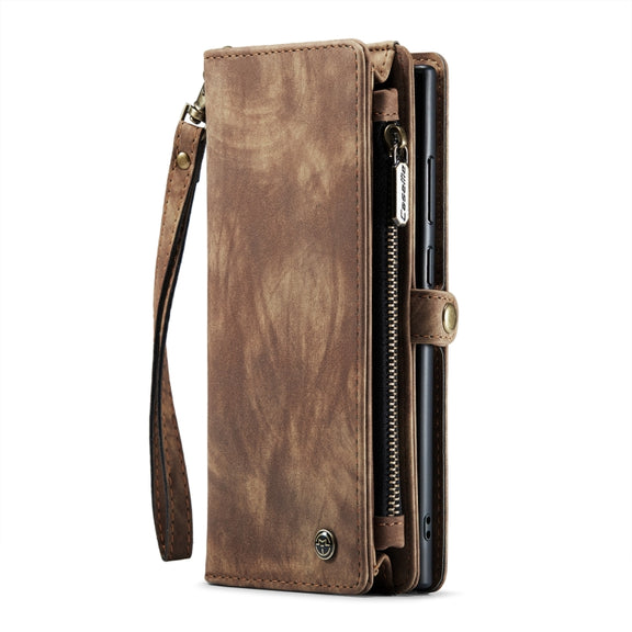For Samsung Galaxy S23 Ultra 5G CaseMe 008 Detachable Multifunctional Leather Phone Case(Brown)