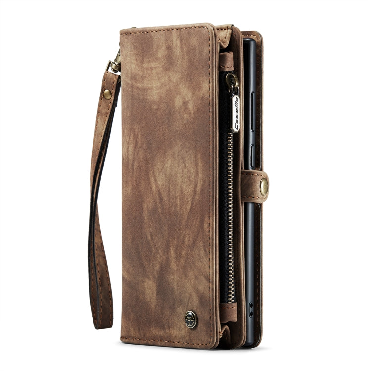 For Samsung Galaxy S23 Ultra 5G CaseMe 008 Detachable Multifunctional Leather Phone Case(Brown)