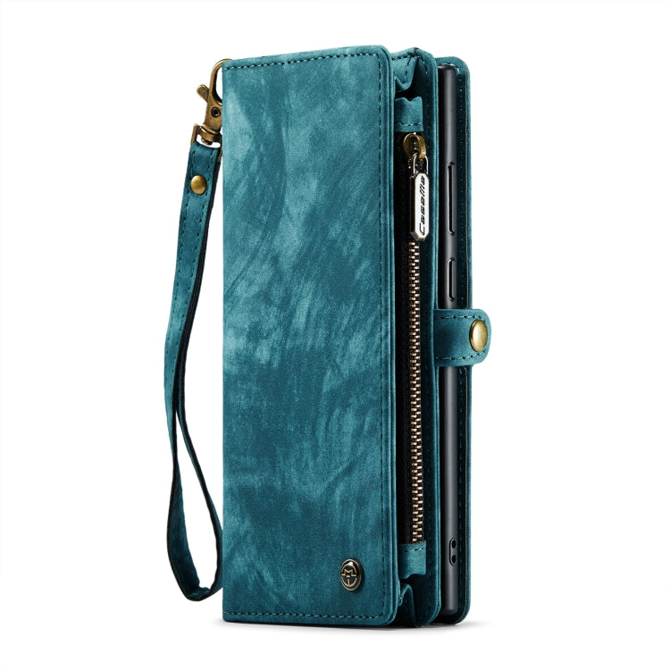 For Samsung Galaxy S23 Ultra 5G CaseMe 008 Detachable Multifunctional Leather Phone Case(Blue)