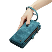 For Samsung Galaxy S23 Ultra 5G CaseMe 008 Detachable Multifunctional Leather Phone Case(Blue)