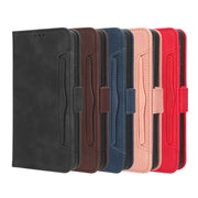For Samsung Galaxy A14 5G Skin Feel Calf Texture Card Slots Leather Phone Case(Black)