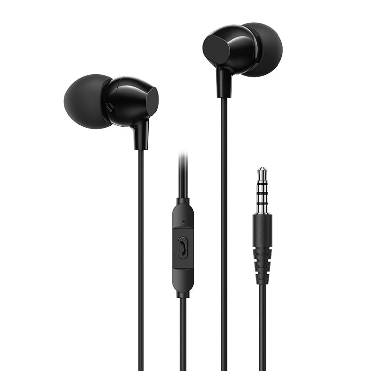USAMS US-SJ594 EP-47 3.5mm In-Ear Wired Earphone, Length: 1.2m(Black) - In Ear Wired Earphone by USAMS | Online Shopping South Africa | PMC TechLife | Buy Now Pay Later Mobicred