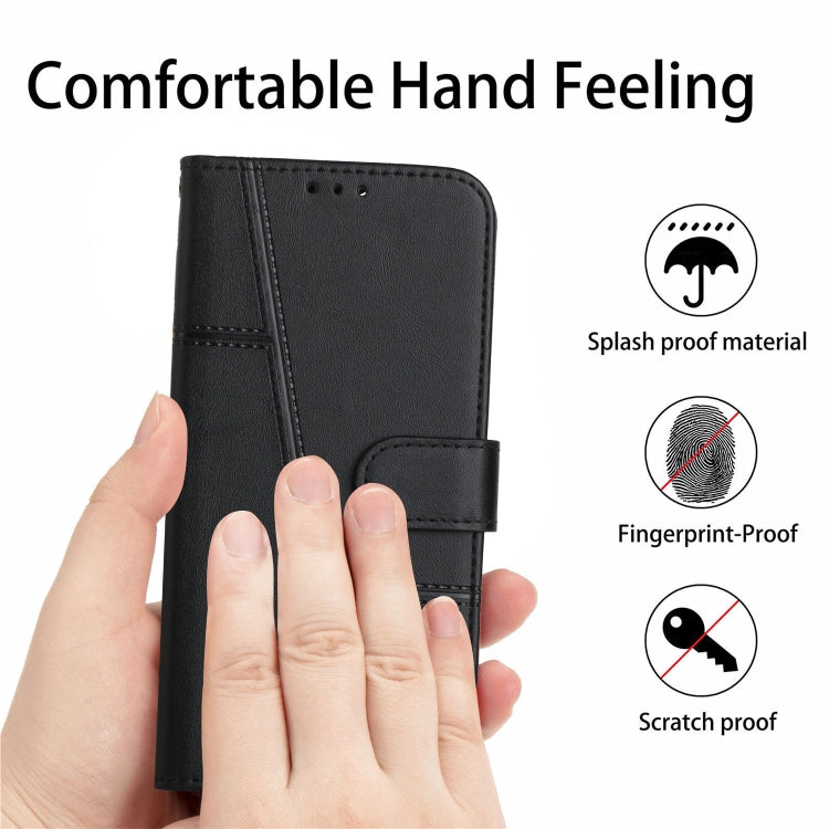 For Xiaomi 13 Pro Stitching Calf Texture Buckle Leather Phone Case(Black) - free shipping - PMC TechLife - Order now!