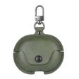 For Huawei FreeBuds Pro 2 Business Leather Earphone Protective Case with Hook(Green) - Huawei Earphone Case by PMC TechLife | Online Shopping South Africa | PMC TechLife