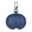 For Huawei FreeBuds Pro Business Leather Earphone Protective Case with Hook(Blue) - Huawei Earphone Case by PMC TechLife | Online Shopping South Africa | PMC TechLife