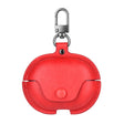 For Huawei FreeBuds Pro Business Leather Earphone Protective Case with Hook(Red) - Huawei Earphone Case by PMC TechLife | Online Shopping South Africa | PMC TechLife
