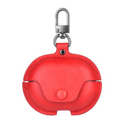 For Huawei FreeBuds Pro Business Leather Earphone Protective Case with Hook(Red)